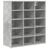 thumbnail of vidaXL Schuhschrank Betongrau 77,5 x 30 x 83,5 cm Holzwerkstoff