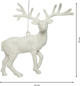 thumbnail of Hirsch Christbaumschmuck Kunststoff Rentier Christbaumanhänger Weihnachtsbaum