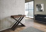 thumbnail of Ausziehbare Konsole 90x40/300 cm Diago Premium Walnuss Anthrazit Gestell