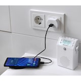 thumbnail of Soundmaster DAB60WE Steckdosenradio Bewegungsmelder DAB+/UKW Bluetooth eingebauter Akku Duschradio