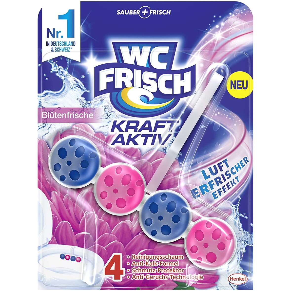 WC-Frisch Kraft Aktiv Duftspüler Blütenfrische WC-Reiniger 1 Stück Badreiniger