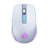 thumbnail of Souris Gaming Sans Fil Silencieuse 6 Boutons RGB Rechargeable 1600DPI Argent YONIS