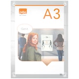 thumbnail of Expositor de Poster Reposicionável Nobo Premium Plus A3 em Acrílico Montagem em Parede