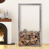 thumbnail of DELUKE® Kaminholzregal innen Metall SATLO für Feuerholz Brennholzregal innen Kaminholzständer Kaminholzhalter FeuerholzregalEdelstahl, 25x80x150cm