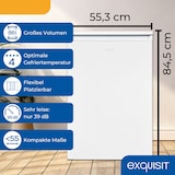 thumbnail of Exquisit Gefrierschrank GS80-031E weiss | Nutzinhalt: 86 L | 4-Sterne-Gefrieren | Türanschlag wechselbar | Standgerät