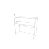 thumbnail of Oficit. Mostrador laminado blanco. Fácil de montar. Fabricado en España. Medidas: 120x50x105 (ancho x fondo x alto)