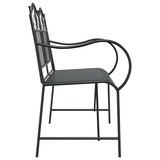 thumbnail of vidaXL Gartenbank Schwarz 103,5 x 59 x 89 cm Stahl