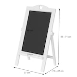 thumbnail of Reclamebord HWC-E51, krijtbord, 66x37x27cm Shabby-Look Vintage ~ bruin