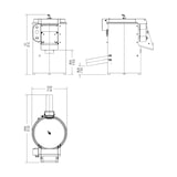 thumbnail of Sammic PES-20 220-380/60/3N descascador-centrífuga 2 em 1, 20 kg/ciclo, 19,5 L, inox, 550 W, IP65, produção 300 kg/h, 433x635x786 mm