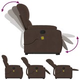 thumbnail of vidaXL Massagesessel mit Aufstehhilfe Braun Mikrofasergewebe