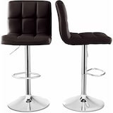 thumbnail of Banco de bar COSTWAY giratório em 360°, cadeira de bar com altura ajustável de 65 a 85 cm, feito de couro sintético