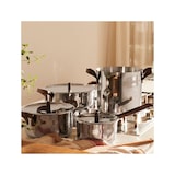 thumbnail of Alessi ajm100S8, pots&pans, 7er-set stahltöpfe