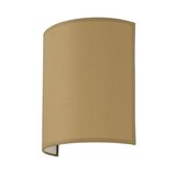 thumbnail of Licht-Erlebnisse Wandleuchte Loft halbrund Kaffee-Braun Stoff blendarm E27 wohnliche Wandlampe Schlafzimmer Wohnzimmer Flur ALICE, NO1/1/455