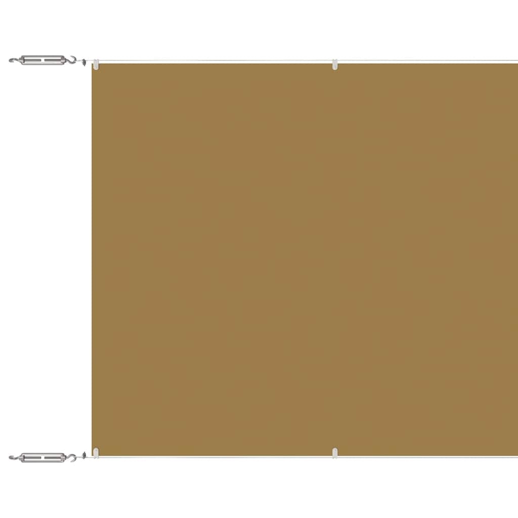 vidaXL Senkrechtmarkise Beige 140x800 cm Oxford-Gewebe