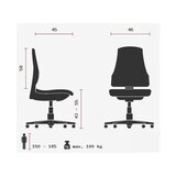 thumbnail of Bürodrehstuhl Wellpoint 10 blau ohne Armlehnen