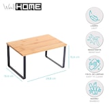 thumbnail of WellHome - Estante de cocina ELIE 29,8x19,4x15,6cm en acero y bambú en color Negro