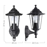 thumbnail of MONZANA® Wandleuchte mit Bewegungsmelder IP44 Wetterfest Alu Guss E27 Außenleuchte Außenwandleuchte Laterne Außen Wand