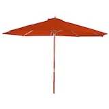 thumbnail of Parasol Florida, tuinparasol marktparasol, Ø 3m polyester/hout ~ terracotta