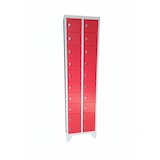 thumbnail of Meuble Porte-Téléphone en Métal avec 20 Casiers, Serrure Verrouillable, Rouge, 47,5 x 30 x 180 cm