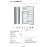 thumbnail of Frigorífico INFINITON de duas portas FG-239D16XEV2, 239 litros, 160 cm, DESCONGELAÇÃO, Cíclico, E, Inox