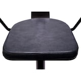 thumbnail of 2er-Set Barhocker HWC-H10b, höhenverstellbar, Armlehne, Tresenhocker Barstuhl Industrial drehbar ~ vintage schwarz-grau