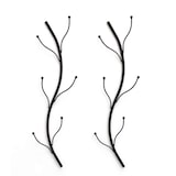 thumbnail of DanDiBo Wandgarderobe Schwarz Metall 2er Set Flora Garderobe Wand 93861 Garderobenhaken Flurgarderobe Kleiderhaken Hakenleiste
