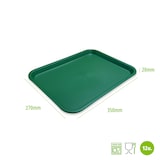thumbnail of Bandeja Fast Food pequeña 35 x 27 cm. Color Verde. (Lote de 12 unidades). DENOX.