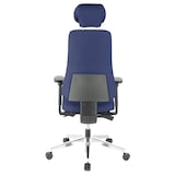 thumbnail of Bürostuhl / Chefsessel PRO-TEC 400 Stoff dunkelblau Alu poliert hjh OFFICE