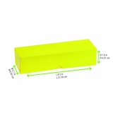 thumbnail of ECOLOMIQUE - 50 Pcs - Boîte carton rectangulaire jaune - 7 macarons, 21,5 x 7 cm, Hauteur: 5 cm - ECO210MAC7J