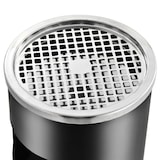 thumbnail of DELUKE® Runder Standaschenbecher für Draußen 30L 25x61cm Stahl Mülleimer mit Aschenbecher Abfalleimer mit Inneneimer Standascher Outdoor, Schwarz