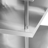 thumbnail of Royal Catering Tavolo da lavoro per bar - acciaio inox - 250 x 30 x 115 cm - 4 ripiani - retroscena -