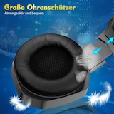 thumbnail of K10 Black Gaming Headset PS4 PC Xbox One Kopfhörer mit Mikrofon Surround-Sound, bequeme Ohrenschützer mit LED-Beleuchtung Geeignet für 3,5-mm-Buchse