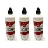 thumbnail of 3x 1000ml Sanimo Handdesinfektionsmittel - anwendungsfertig - nach Rezept der WHO Desinfektionsmittel Hände Nachfüllflasche