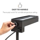 thumbnail of Appenzell Peak Raclette mit Grill 1000W Thermostatschalter schwarz Schwarz