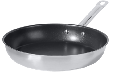 METRO PROFESSIONAL Bratpfanne, Edelstahl, Ø 20 cm, Höhe: 6 cm, Teflon Antihaftbeschichtung, Induktion, ofenfest