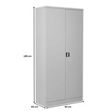 thumbnail of PROREGAL Stahlschrank BEE mit 9 lackierten Fachböden | HxBxT 195x92x60cm | Grau-Grau | Werkstattschrank Werkzeugschrank Aktenschrank Universalschrank