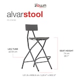 thumbnail of ZOWN Set 2  Taburete alto plegable con respaldos Polietileno para Eventos Alvarstool