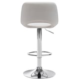 thumbnail of Set de 2 Taburetes de bar Camden en terciopelo Crema/Metal cromado