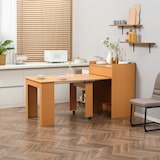 thumbnail of HOMCOM Tavolo Pieghevole da Pranzo in Truciolato e Acciaio 5 Persone