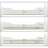 thumbnail of Seniorenbett extra hoch weiß 100x200 Holzbett Einzelbett Gästebett 60.40-10WoR