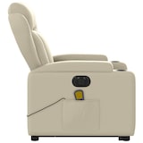 thumbnail of vidaXL Massagesessel mit Aufstehhilfe Elektrisch Creme Kunstleder