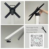 thumbnail of Restootab - Table haute pliable Nemo blanche pour intérieur/extérieur 60x60