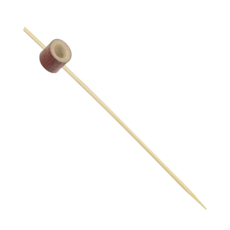 MONOUSO - Fingerfood Spieße mit Rotem Ring 12cm in Schachtel (100 Stück)