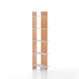 thumbnail of Oreste Luchetta Libreria a colonna RIBE in MDF H.170 x L.41,5 x P.21,5 cm finitura Bianco opaco e Rovere