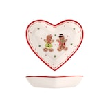 thumbnail of Keramische Herz Teller Ginferbrot dekoriert cm 21,5.