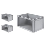 thumbnail of PROREGAL 3x Eurobox NextGen Store | HxBxT 32x40x60cm | 65 Liter | Seite offen | Eurobehälter, Transportbox, Transportbehälter