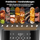 thumbnail of Heißluftfritteuse XXL 9L mit Sichtfenster, Airfeyer mit 8 Programmen, einstellbarer Zeit und Temperatur, spülmaschinengeeignet