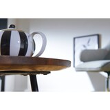 thumbnail of Design Couchtisch WL5.617 122x36x63 cm Sheesham mit Metallbeinen Schwarz, Nierentisch Massivholz, Holztisch Tischbeine Metall, Cooler