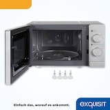 thumbnail of Exquisit Mikrowelle WP 700 J17-3 si | Unterbau | 700 Watt | Drehteller 25,5cm | Silber