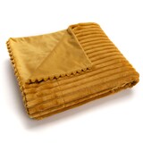 thumbnail of Plaid Sultan camel 130X170 cm -  Multicolore Rectangle Polyester Amadeus 130x2 cm